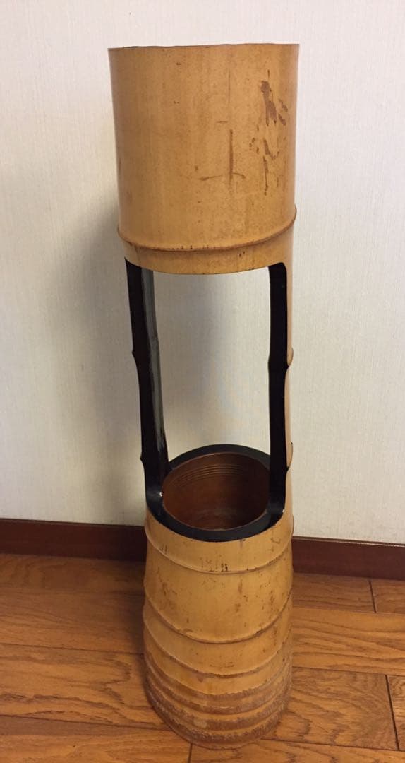 高級竹製の花器 ※送料無料
