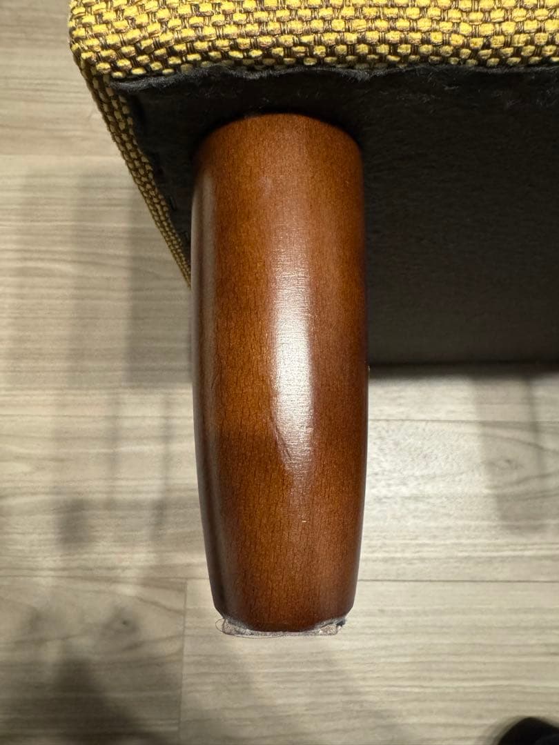 カリモク60　オットマン　マスタードイエロー