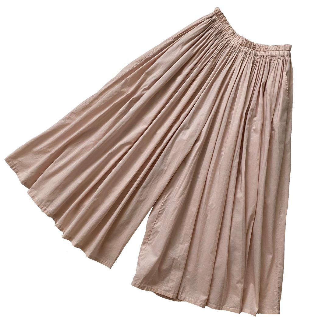 未使用品 FRANCESCA AMAM LABEL ギャザー パンツ キュロット