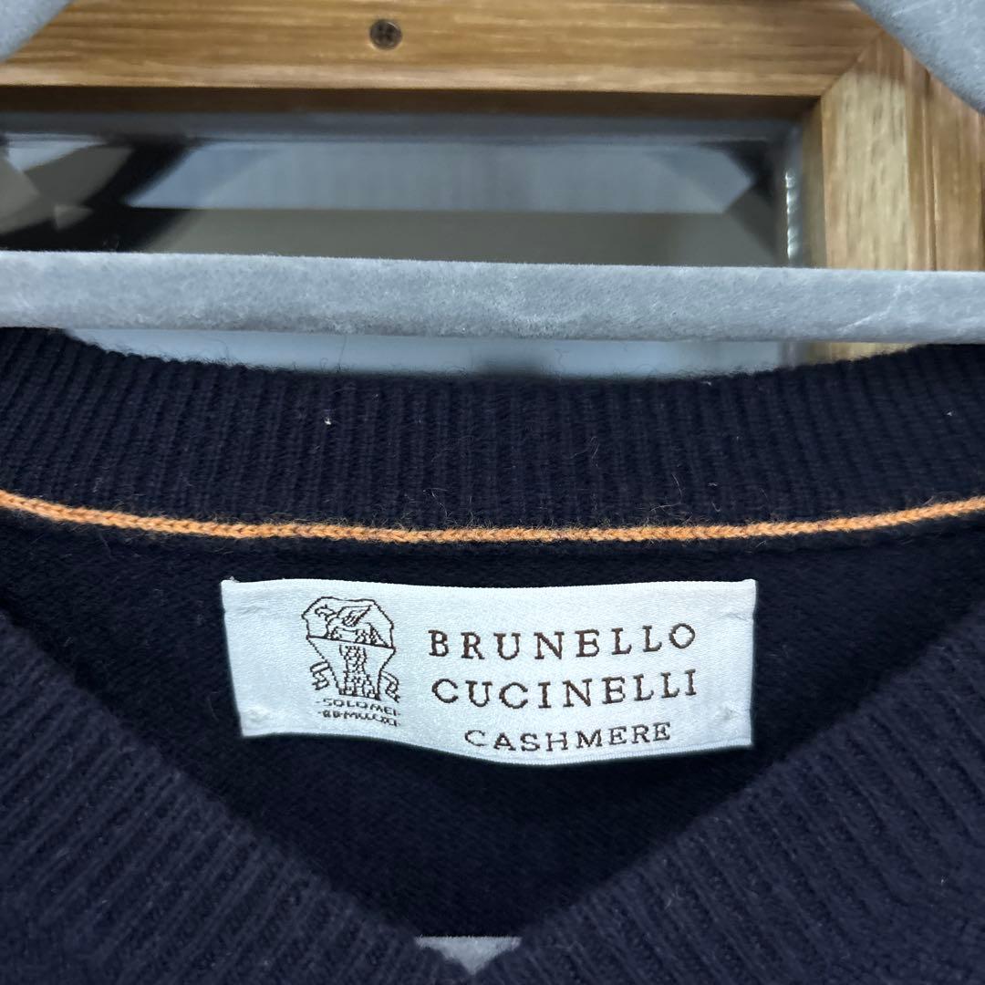 BRUNELLO CUCINELLI ネイビー カシミヤ ベスト