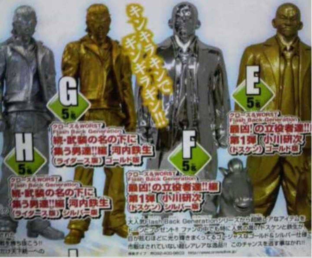 クローズ & WORST FBG 河内鉄生 銀ラメ フィギュア 非売品