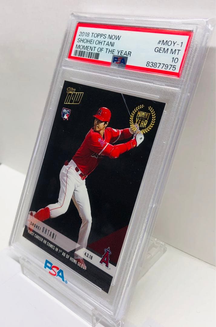 PSA10 大谷翔平 2018 Topps moy-1 メジャー初ホームラン！