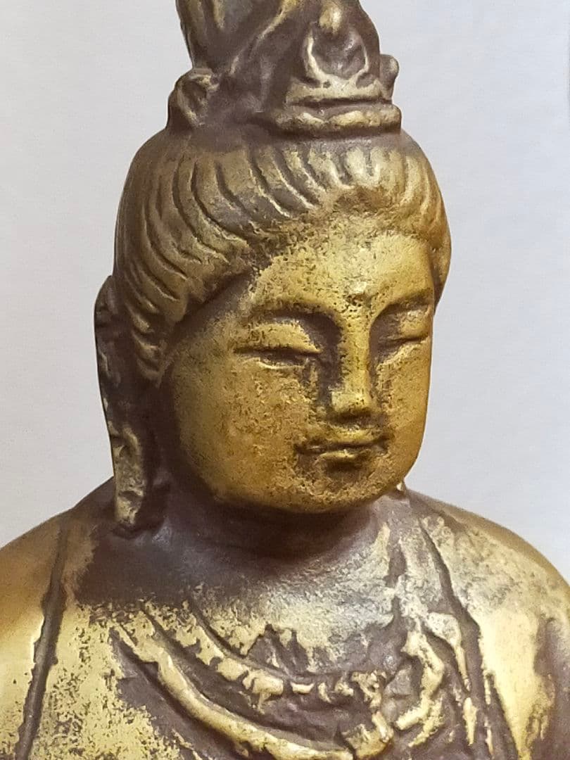 ♥値下げ！北村西望　観音像　３７ｃｍ　観音様　ブロンズ像　仏像　骨董　古玩
