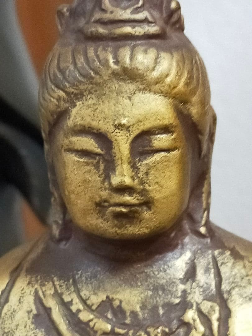 ♥値下げ！北村西望　観音像　３７ｃｍ　観音様　ブロンズ像　仏像　骨董　古玩