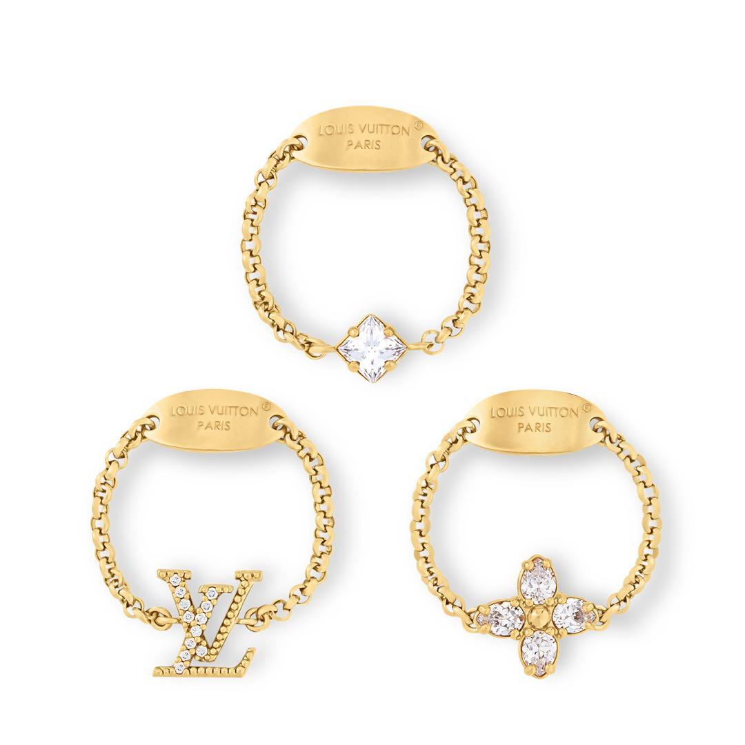 Louis Vuitton リングセット ゴールドトーン