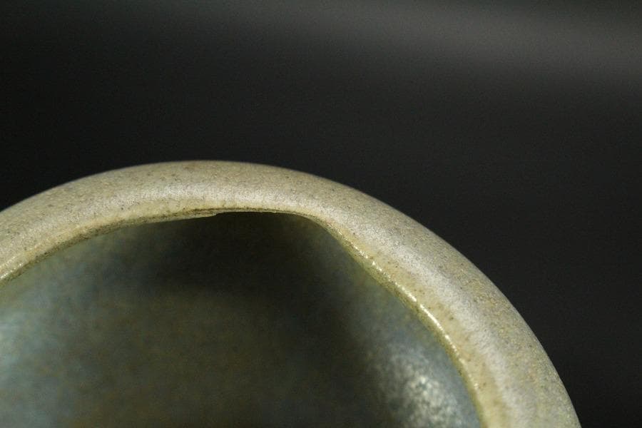 中国美術 紫斑釉 天球瓶 高17.5cm(LC124)