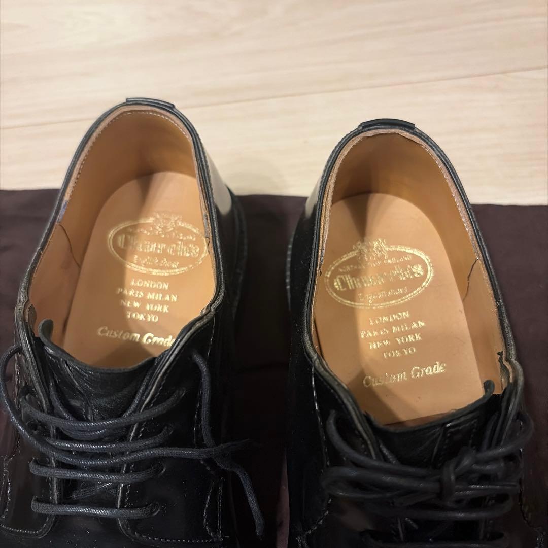 極美品　オールソール済　箱付/6F/チャーチ シャノン ポリッシュドバインダー