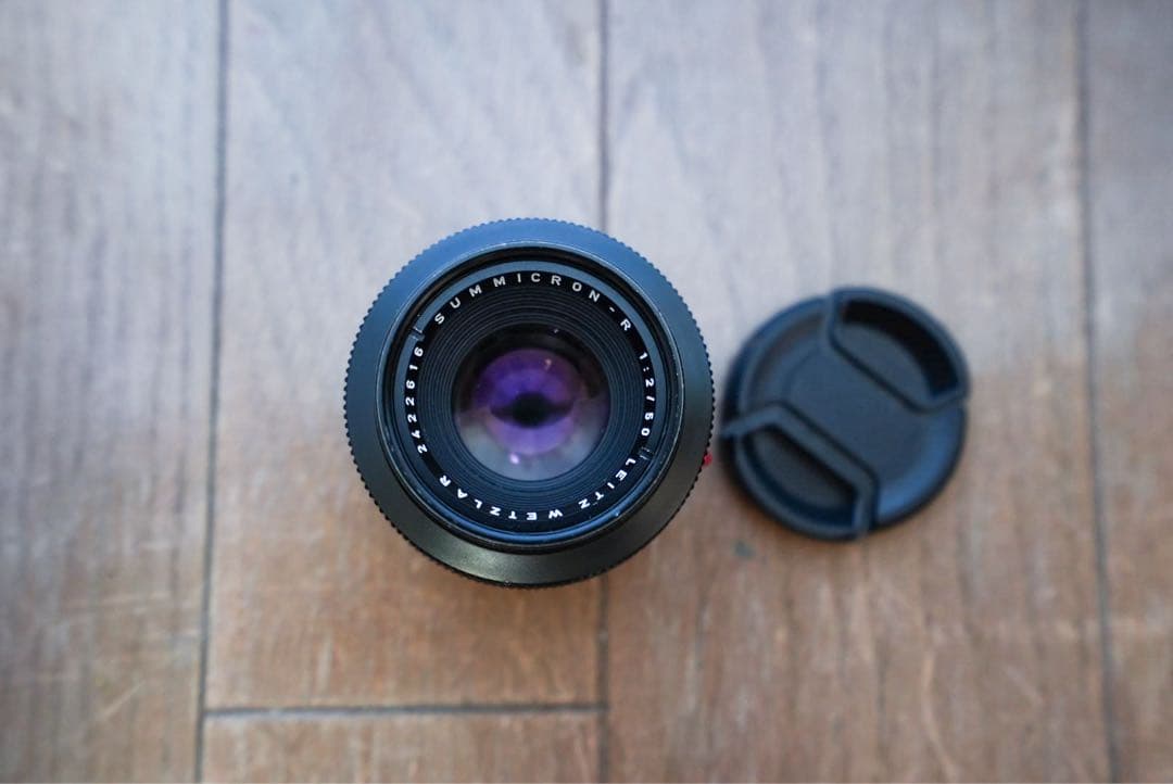 ライカ　ライツ　ドイツ製 ズミクロンR 50mm F2(OH済み)+純正フード