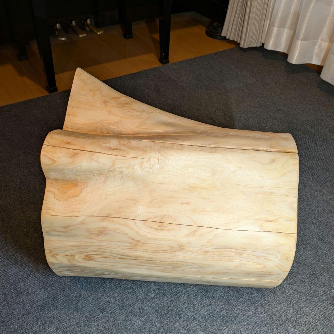 3104　檜⑤　切り株　丸太　椅子　 スツール　高さ約42㎝