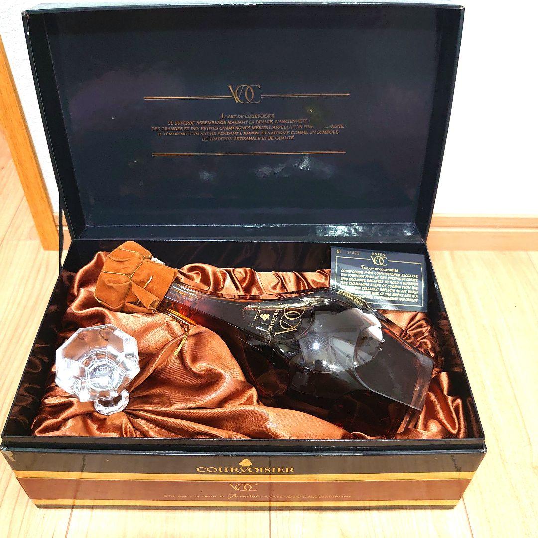 クルボアジェ VOC エクストラ バカラボトル ブランデー【未開栓】替栓・箱付