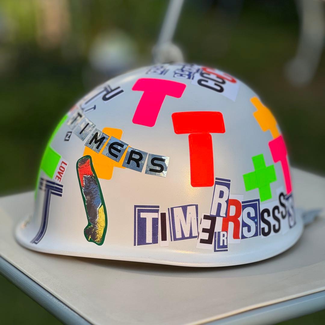 ザ•タイマーズ風　自作ヘルメット　忌野清志郎