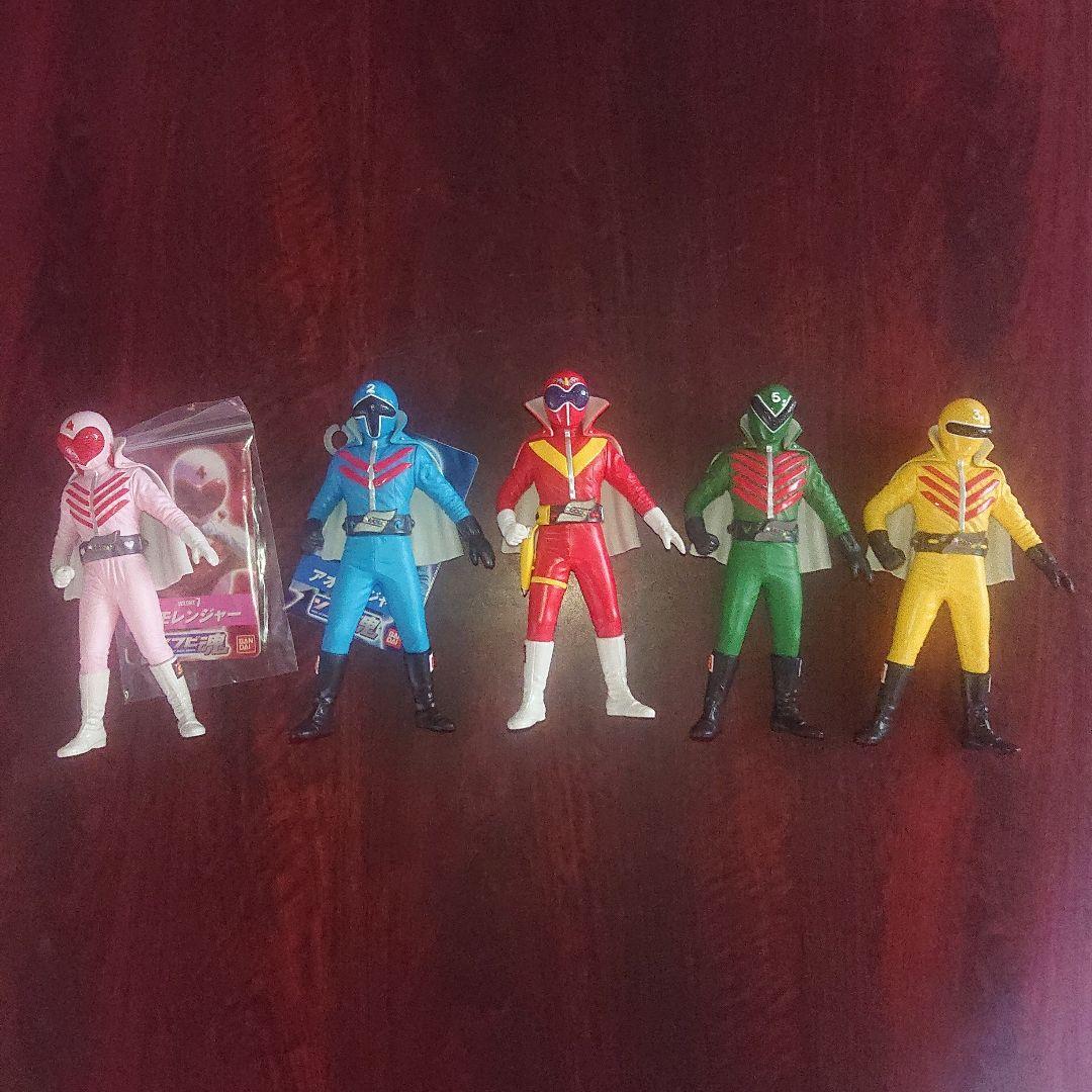 絶版/ゴレンジャー ソフビ セット