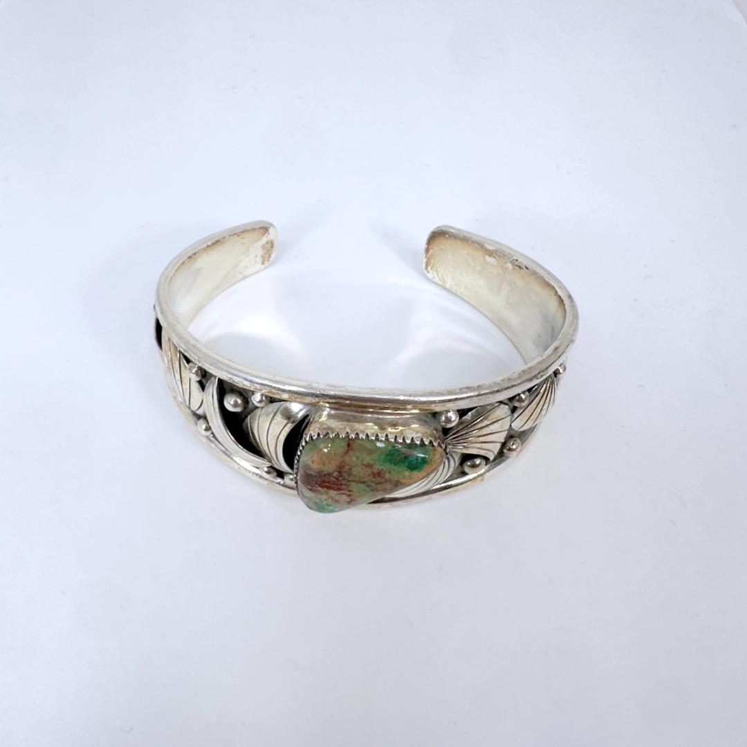 ビンテージ インディアンジュエリー ターコイズ バングル シルバー