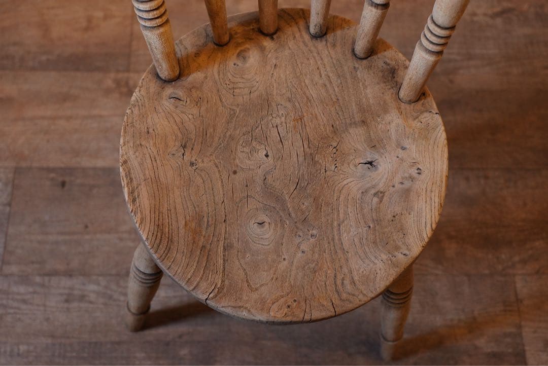 フランスアンティークチェア　椅子　古木　プリミティブ 1800年代　オーク