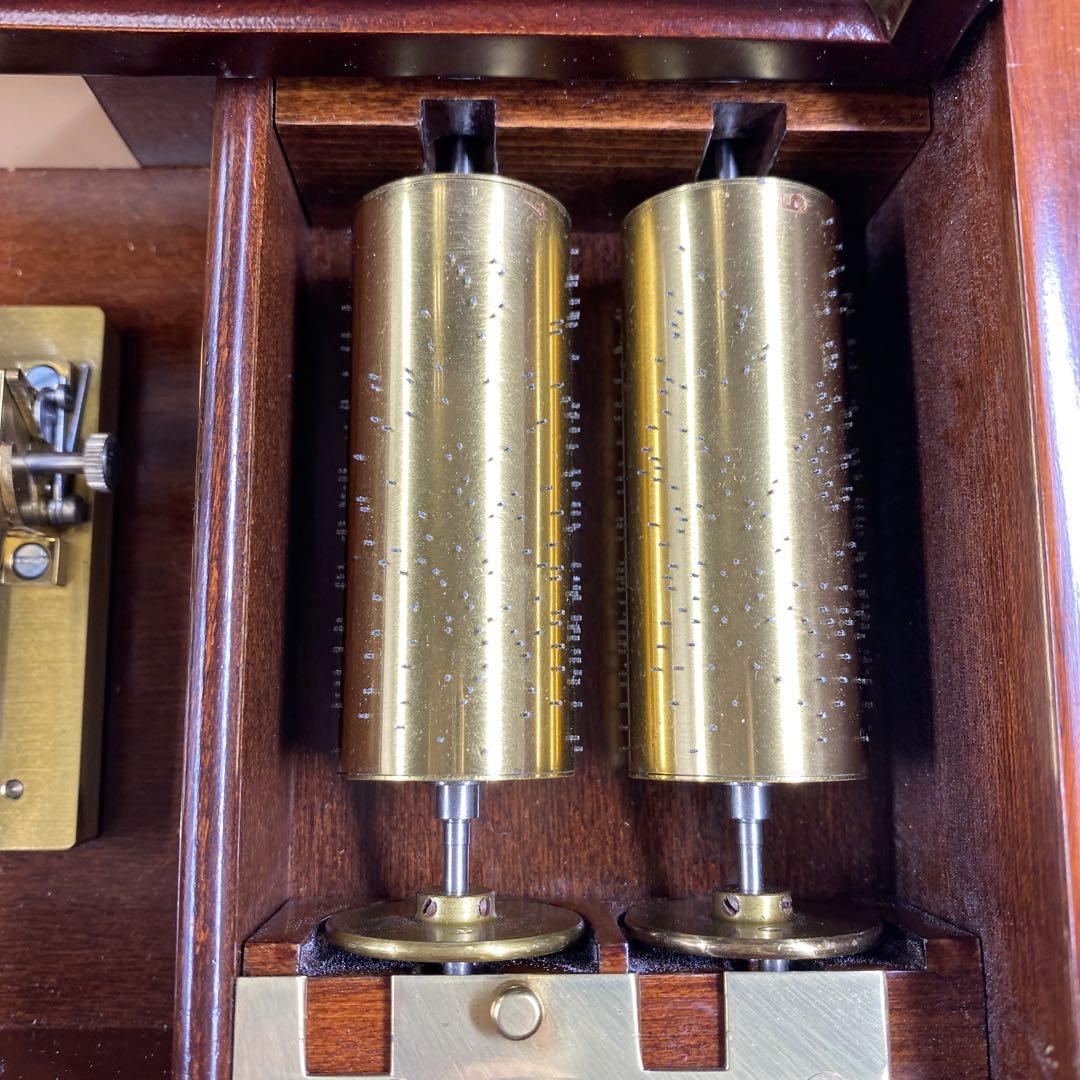 稼働品リュージュ50弁5曲替シリンダー式オルゴール替4点　東Y7-0217☆1F