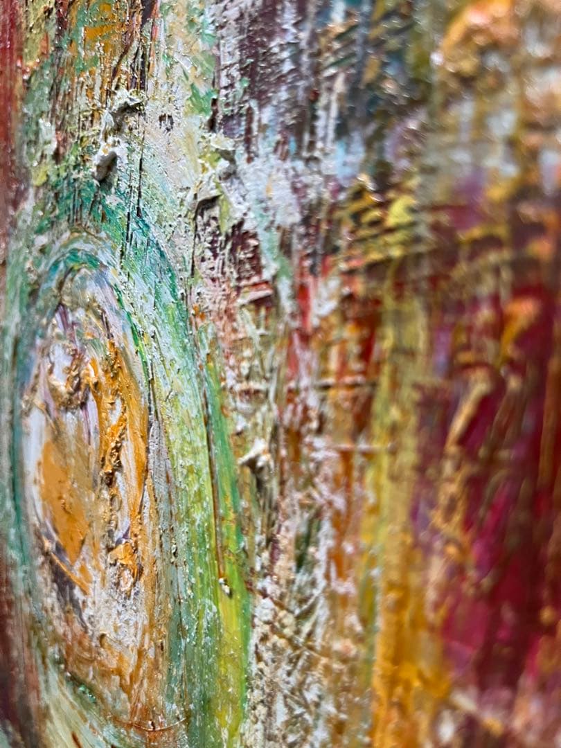 抽象画 インテリア 絵画 油絵 アンティーク 額縁