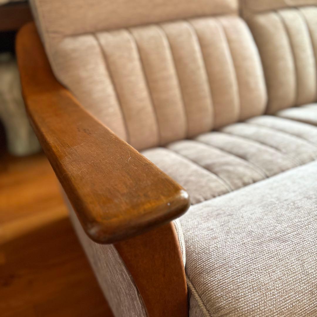 【送料無料】karimoku カリモク ソファ 3人掛け ビンテージ