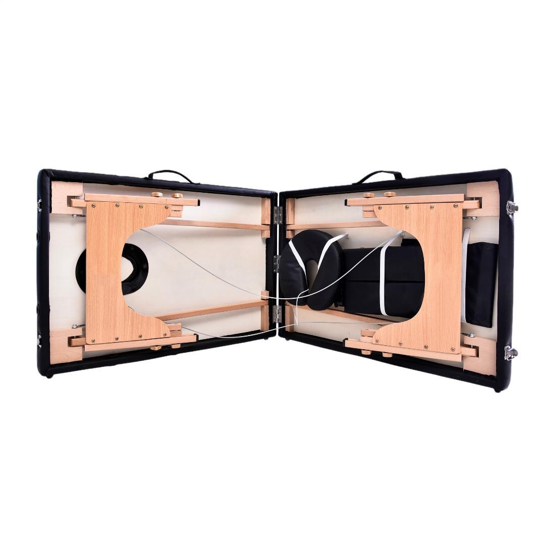 ホワイトマッサージベッド 折りたたみ コンパクト超軽量エステベッドマッサージ台