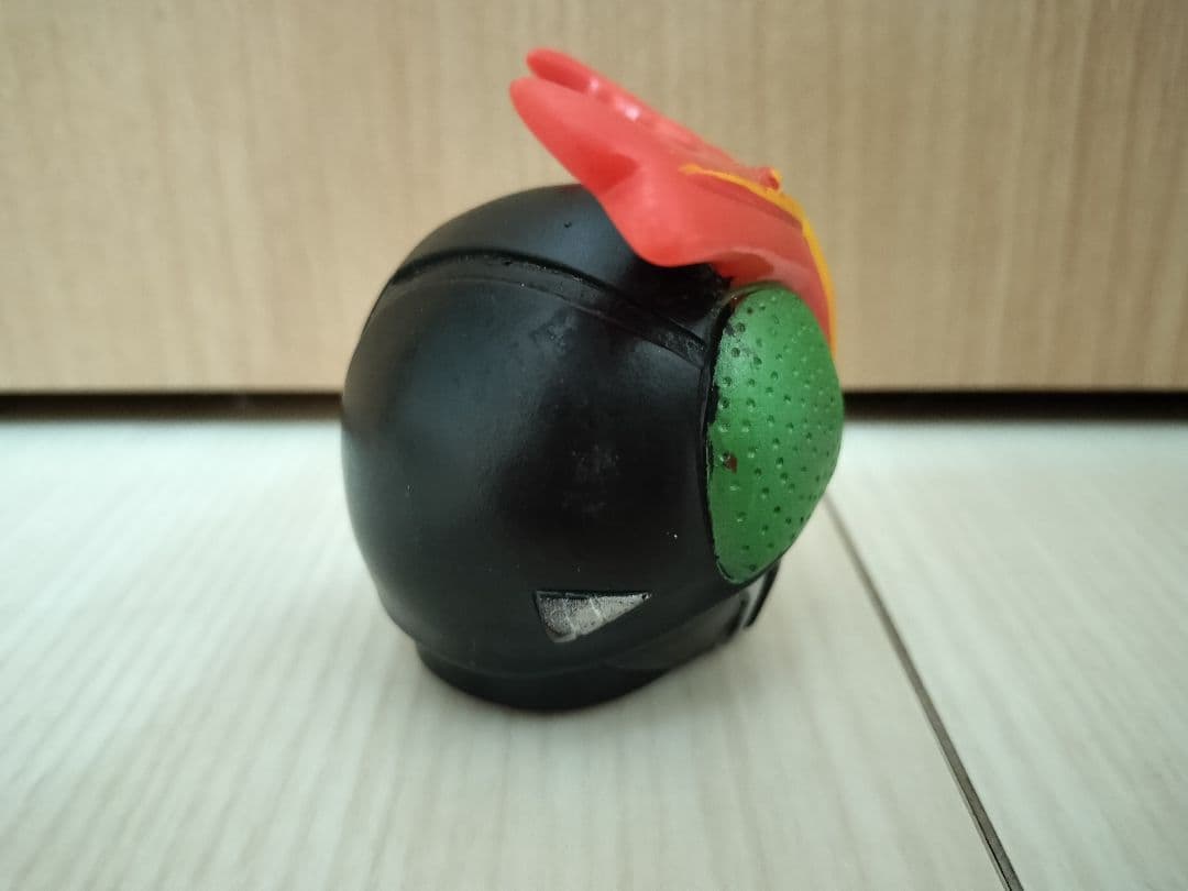 【極希少】　旧バンダイ　仮面ライダーストロンガー　面取れソフビ　当時物