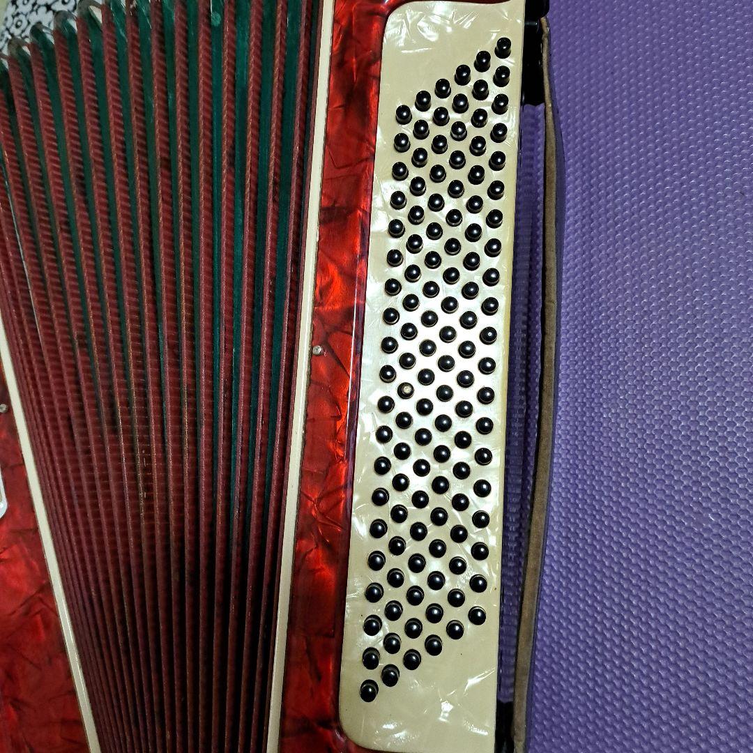 ヴィンテージレア品、EXCELSIOR .mod400アコーディオン 赤41鍵盤