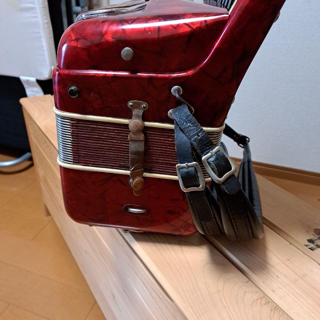 ヴィンテージレア品、EXCELSIOR .mod400アコーディオン 赤41鍵盤