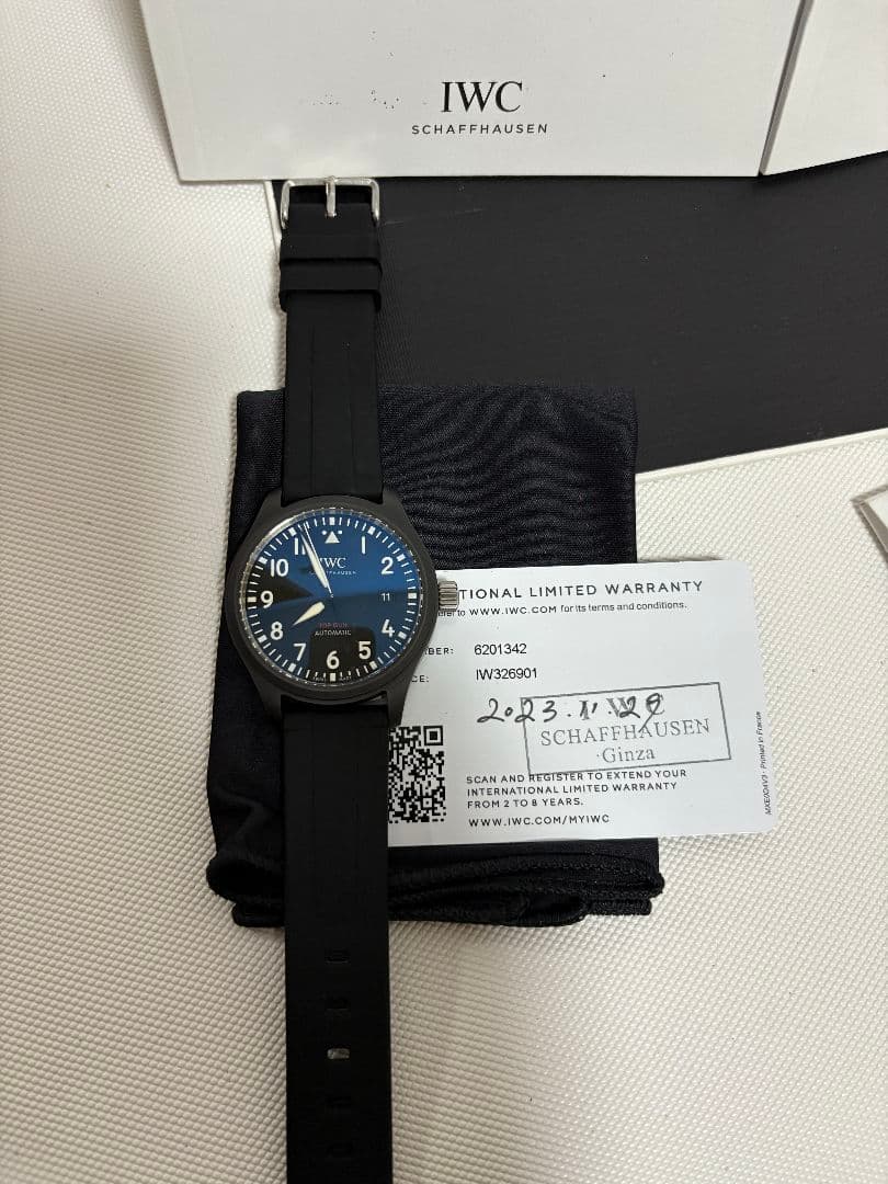 IWC パイロットウォッチ オートマティック トップガンIW326901黒文字盤