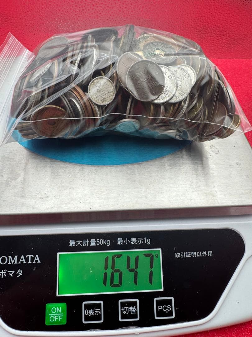 ま*能様 【大量・1600グラム】古銭まとめ　5銭・10銭・50銭・天保通宝など