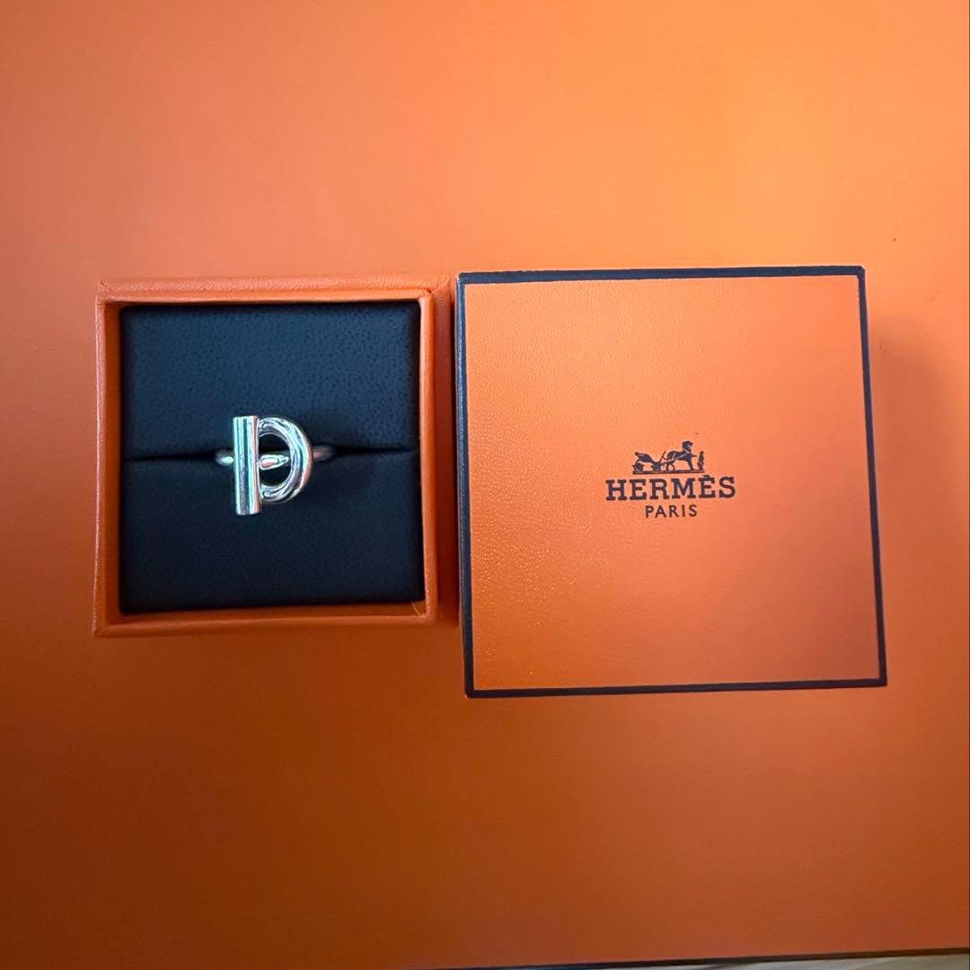 最終価格　HERMES シルバーリング エシャペ　51