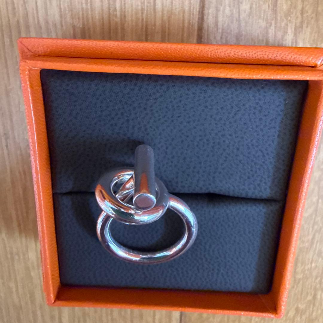 最終価格　HERMES シルバーリング エシャペ　51