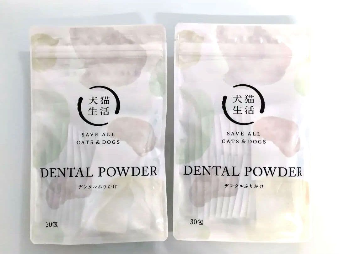犬猫生活 犬猫兼用 デンタルふりかけ 30包×2袋 国産 無添加 デンタルケア