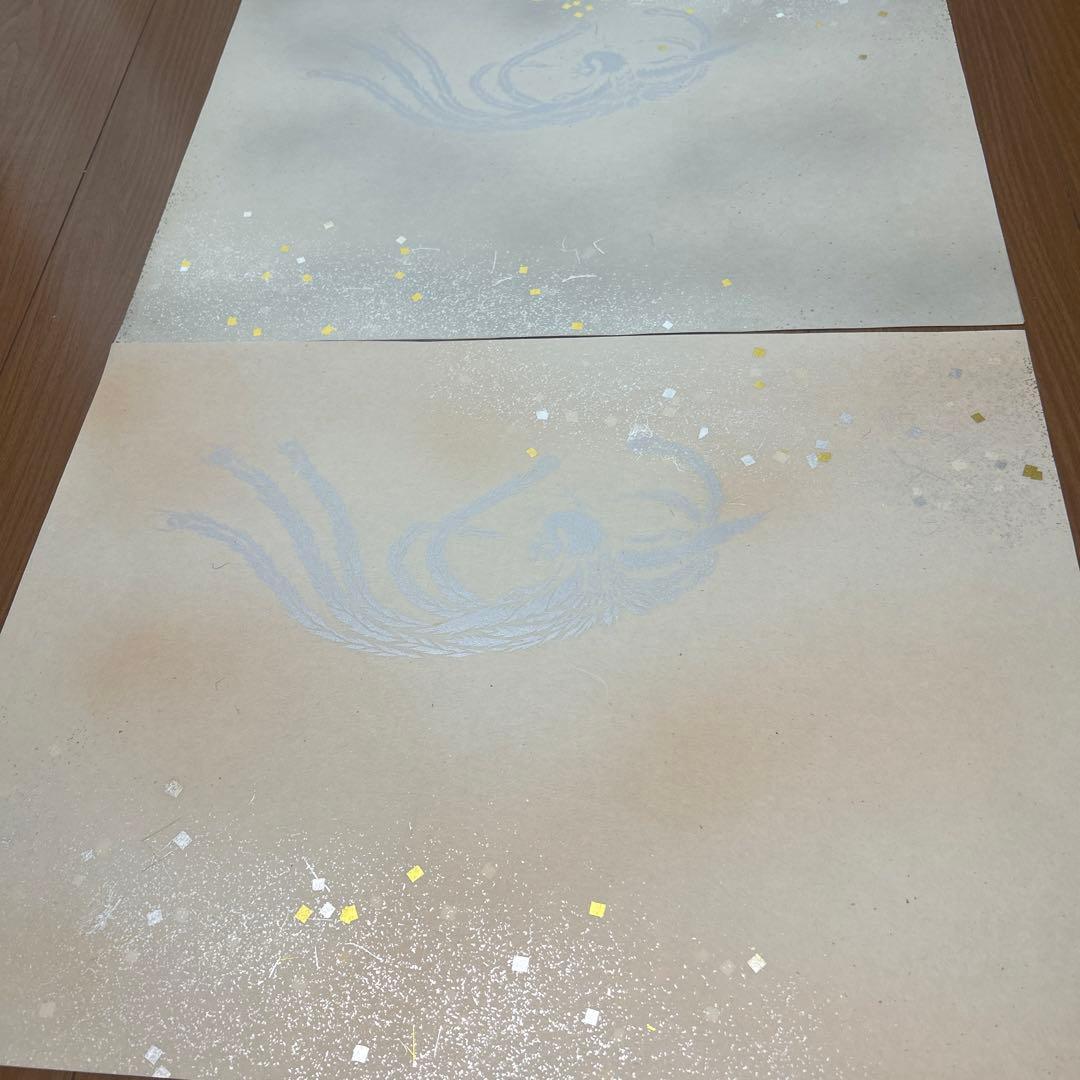 ゲリラ値下！全懐紙 料紙6枚セット 銀の朱雀