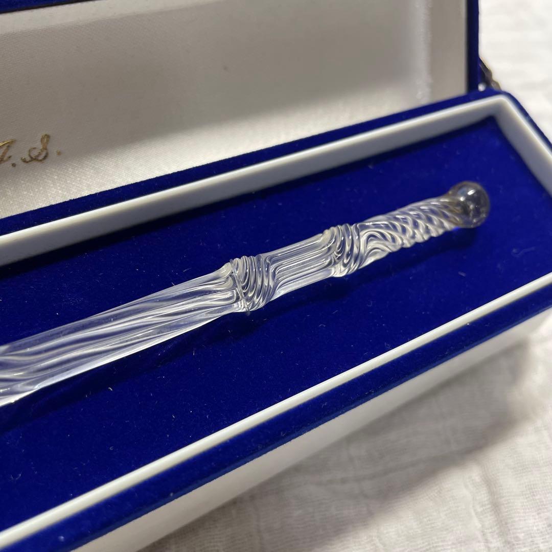 新品　未使用　佐瀬工業所　佐藤勇 ガラスペン ソフトひねり クリア