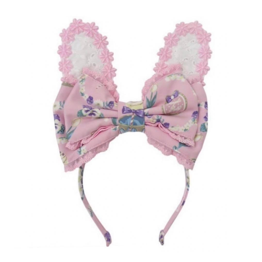 Flower garden tea timeカチューシャ ピンク 新品