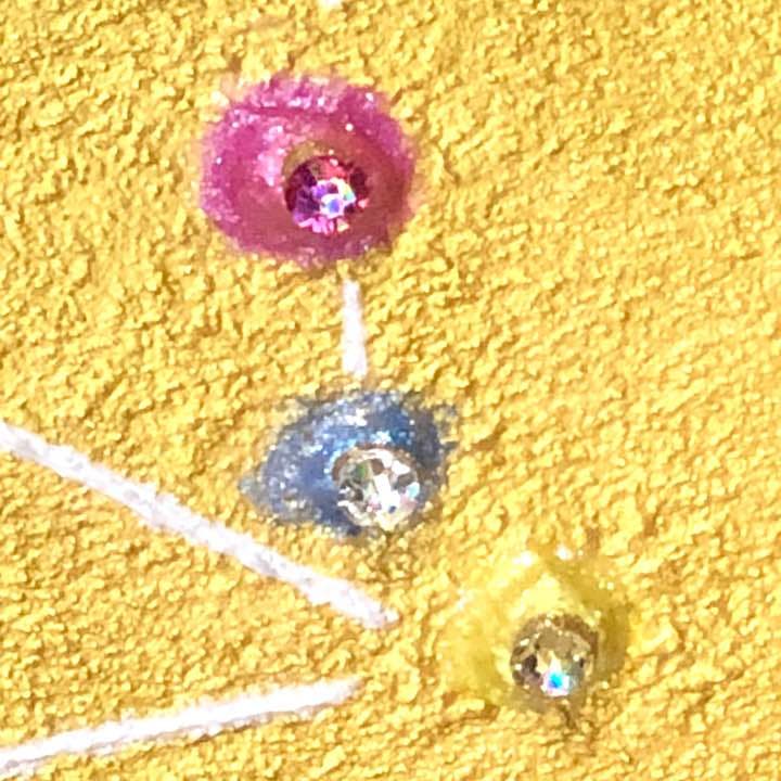 【ハッピーバースデイ タウラス】直筆　絵画　原画   スワロフスキー  送料無料