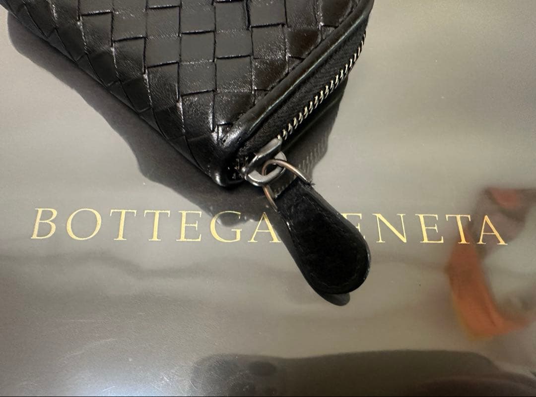 【付属品付】ボッテガヴェネタ イントレチャートケース/ラム/黒/1️⃣✨✨✨