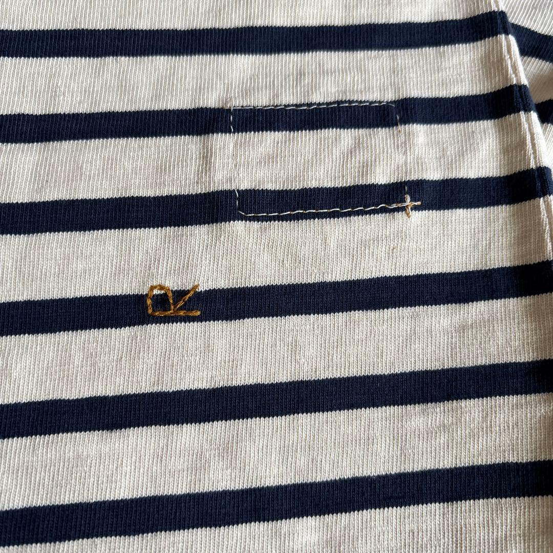 新品未使用　45r Mキャミ　ボーダーネイビー