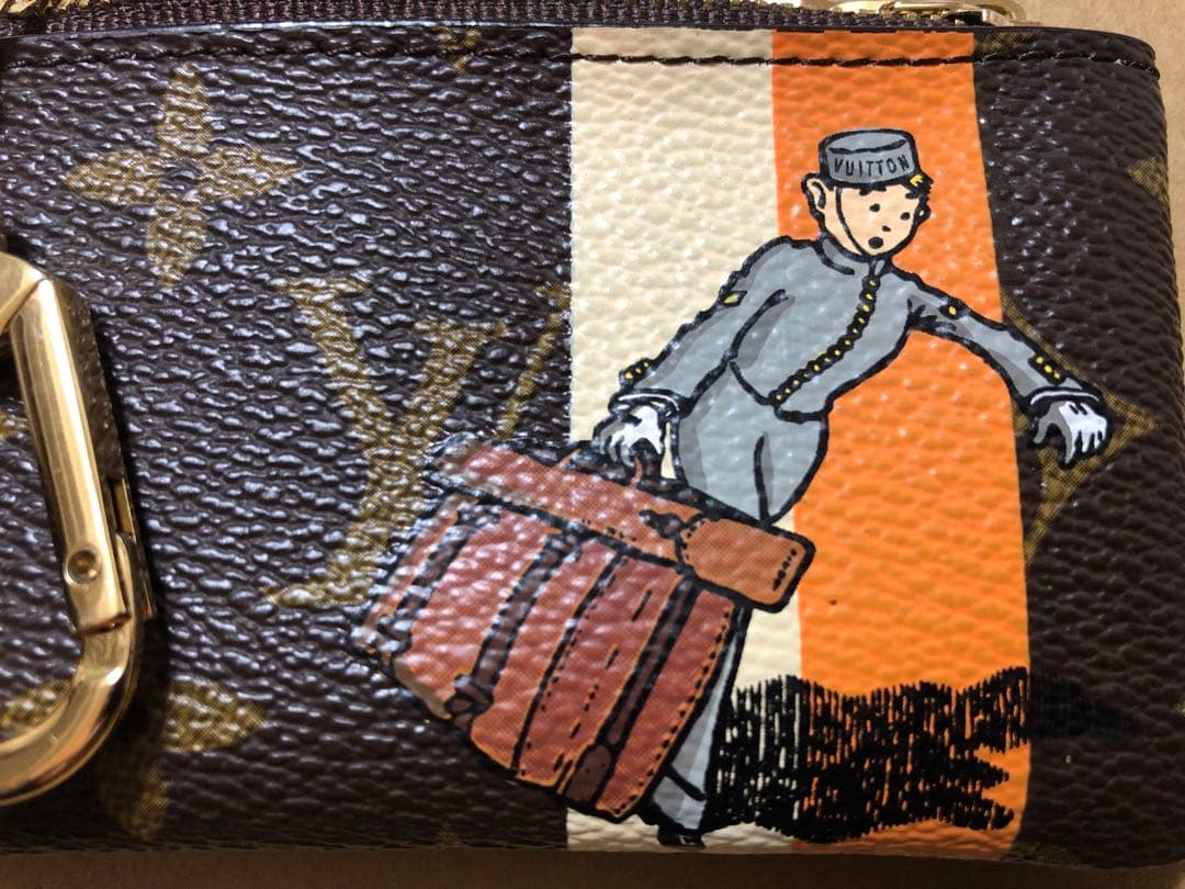 LOUIS VUITTON ヴィトン モノグラム ポシェットクレ ポーター 正規