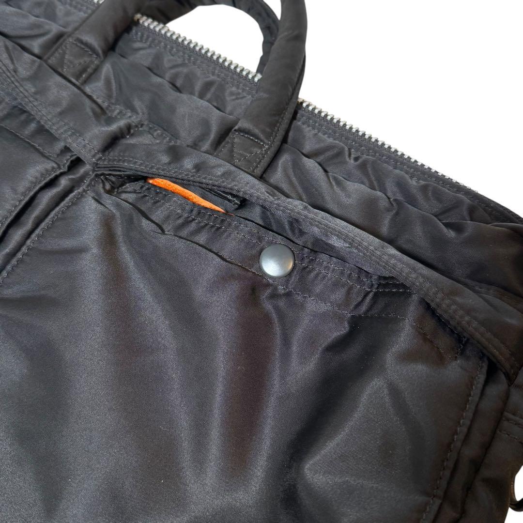 【美品】 ポーター タンカー ブリーフケース ブラック ナイロン 黒