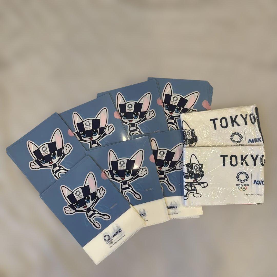 東京2020オリンピック キャラクタークリアファイル 70枚・タオル2枚セット