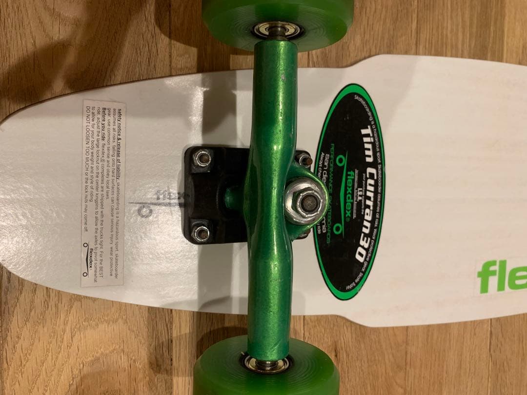 flexdex スケートボード コンプリート ホワイト/グリーン