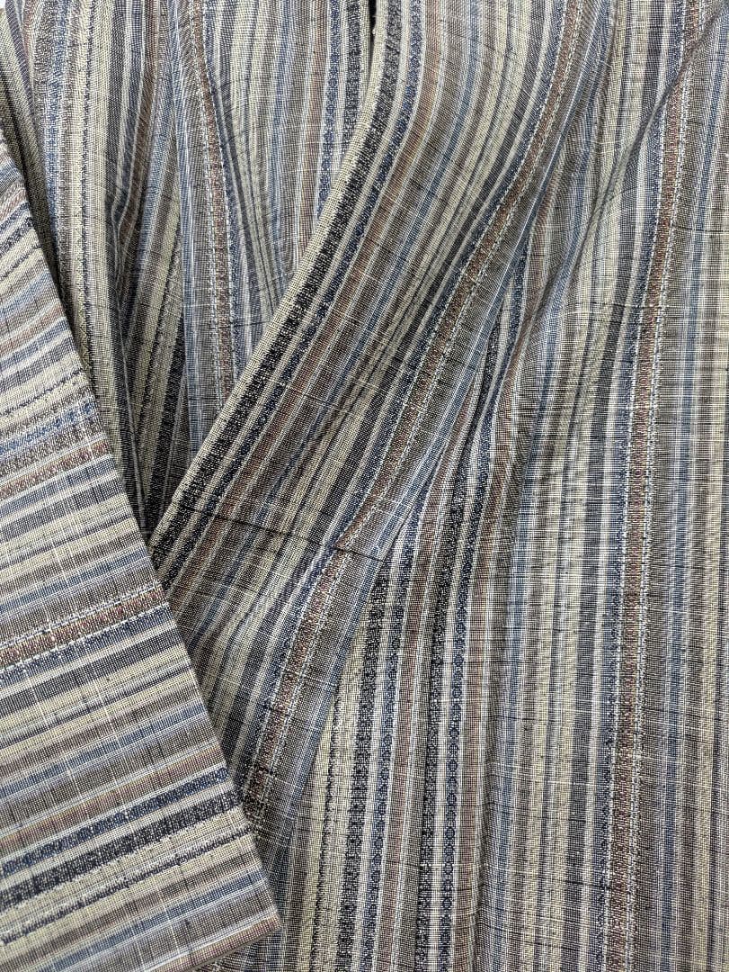 専用です！！　　　新品未使用　ゆったりめ　紬小紋ストライプ