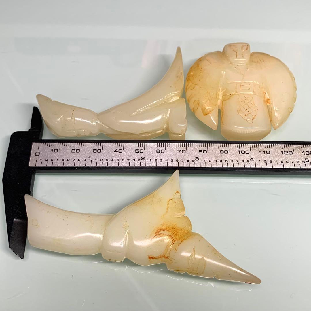 AC　3点　旧蔵時代物文房具　縁起物 万年の歳月が育んだ 魂の結晶