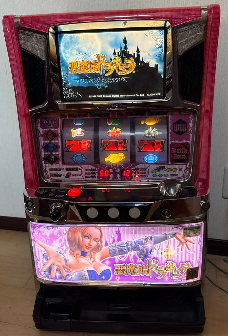 希少パチスロ実機 悪魔城ドラキュラ アンジェラパネル メダル不要機付