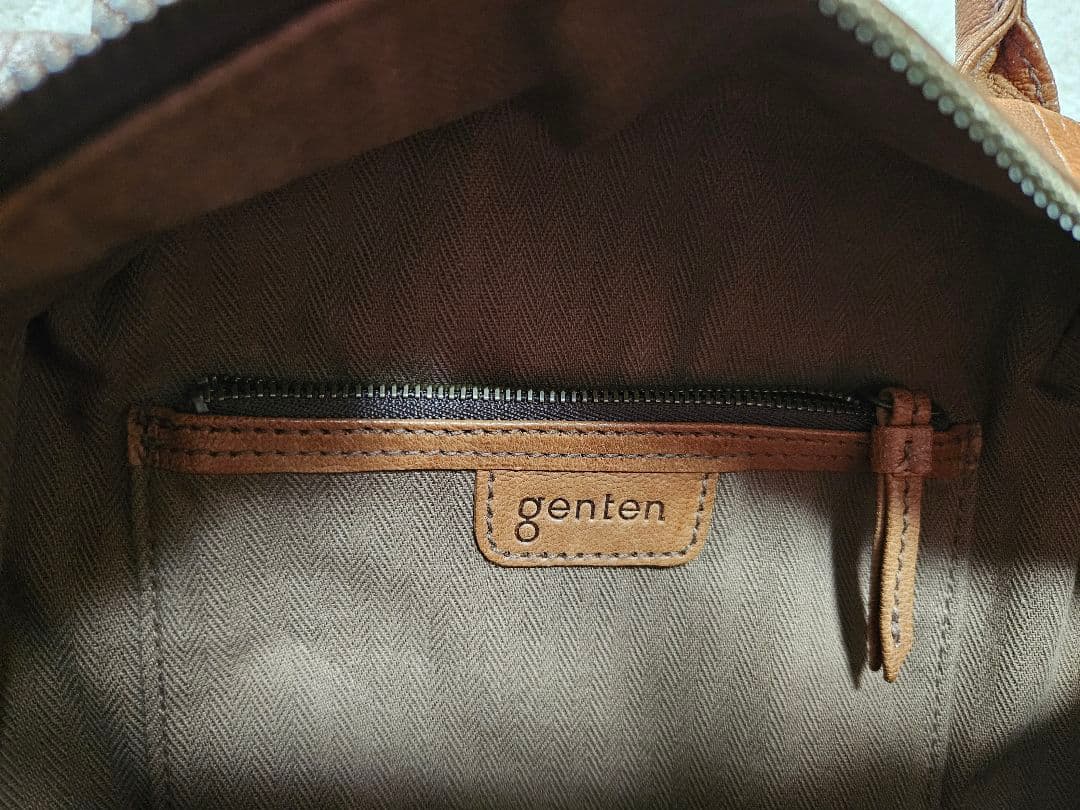 ゲンテン ショルダーバッグ 2way 山羊革 ゴートスキン ヌメ