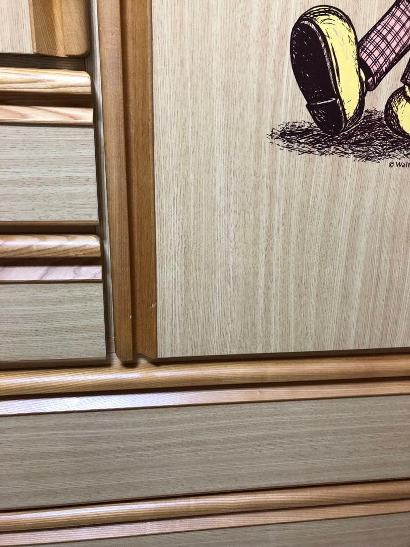 【高級・送料込】タンス　ミッキー　チェスト　収納　箪笥　キャラクター(匿名配送)