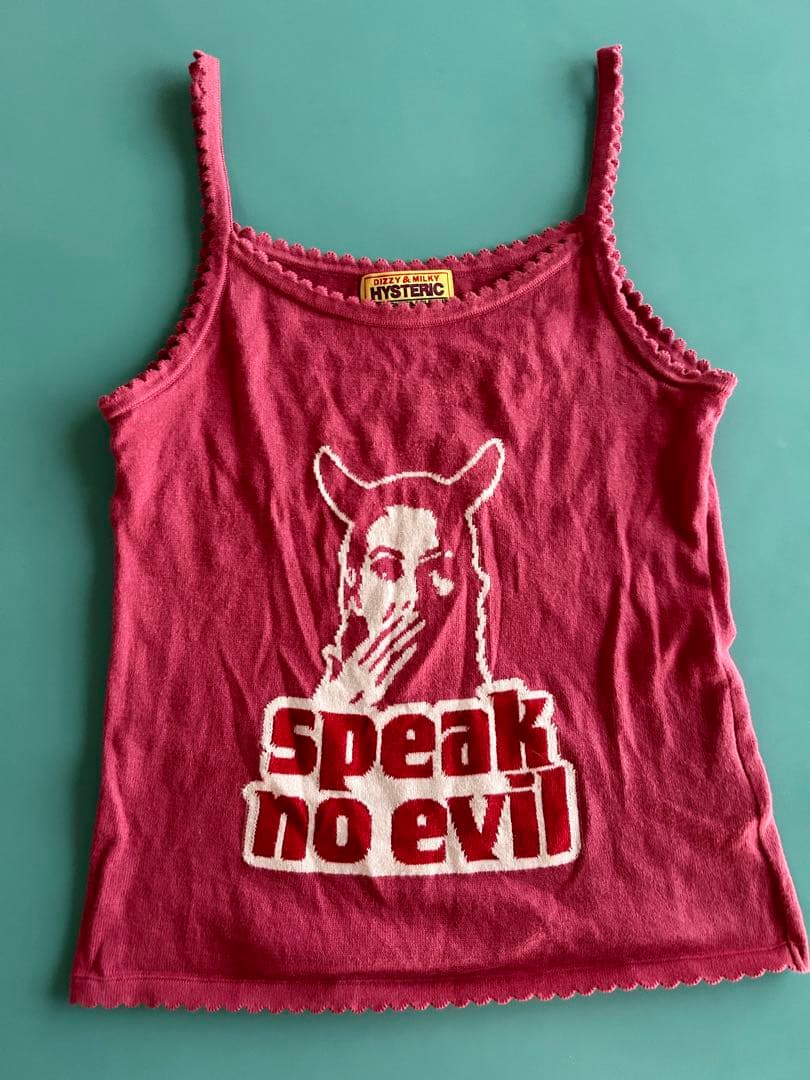 HYSTERIC GLAMOUR スピークノーイビル タンクトップ