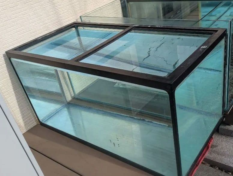 中古90cmガラス水槽 シリコン補修あり