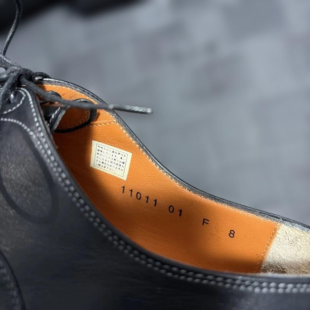 サントーニ　黒レザー ドレスシューズ ビジネスシューズ