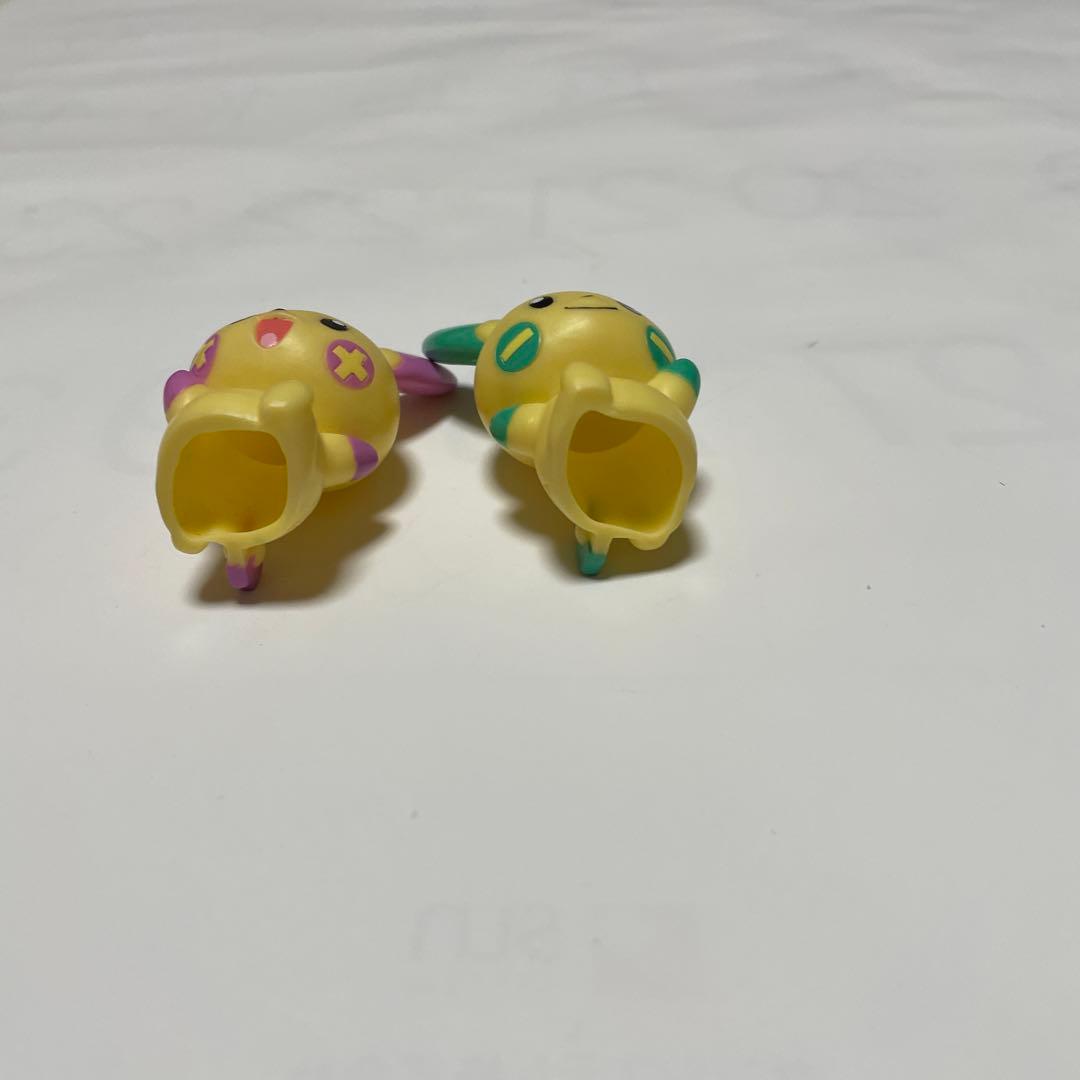 ポケモン　指人形　プラスル、マイナン　色違い