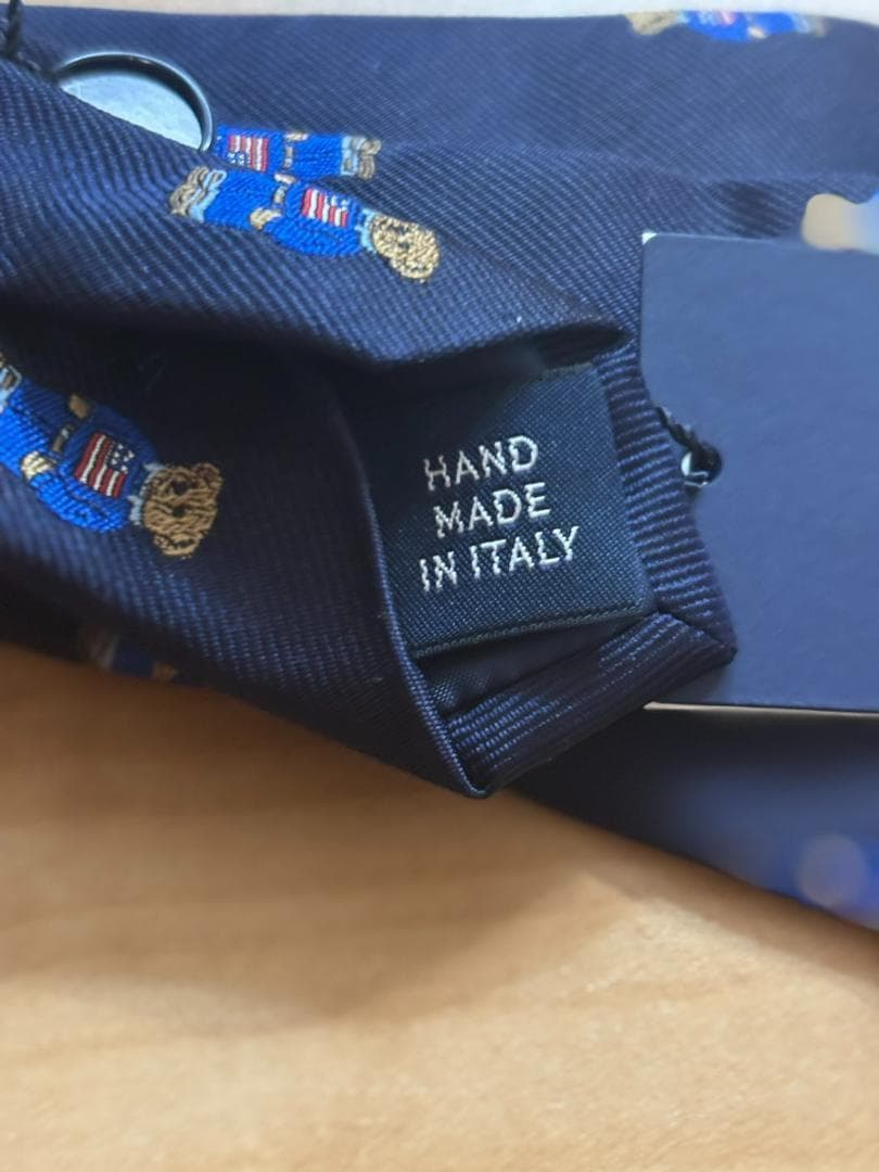 2025ラルフローレン　ポロベア　ボーイス8－20サイズ　ネクタイ　イタリア製